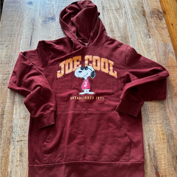 Peanuts Other - Peanuts Maroon snoopy Joe cool Sweatshirt men’s Small good condition
